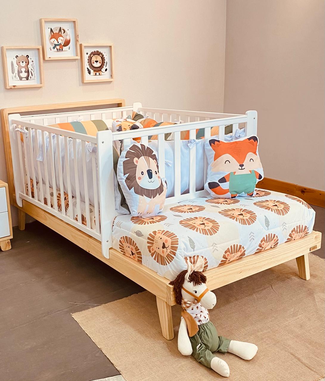 LINE KIDS Cama cuna + Corral 4 Rejas Fijo - Image 2