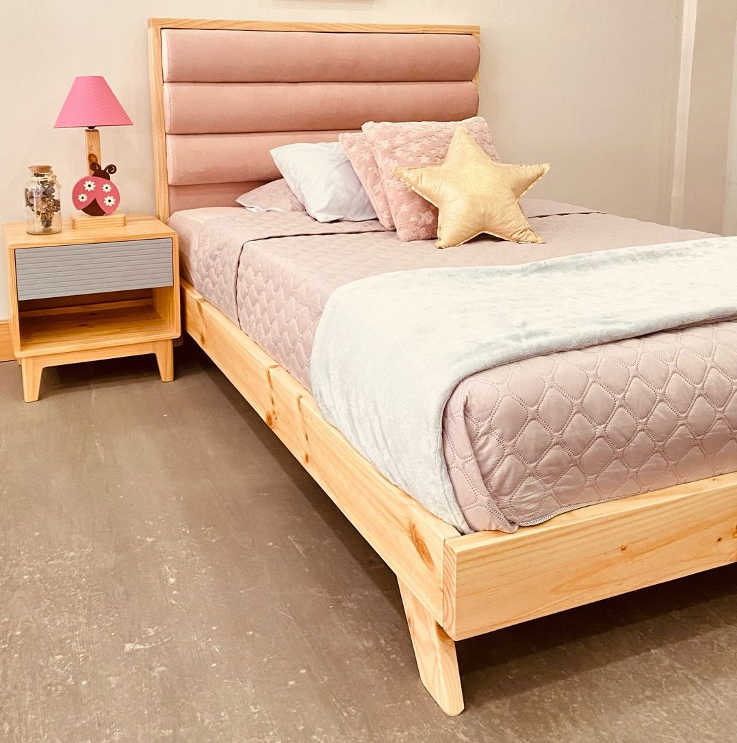 CORAL Cama Tapizado Cilindro - Image 3