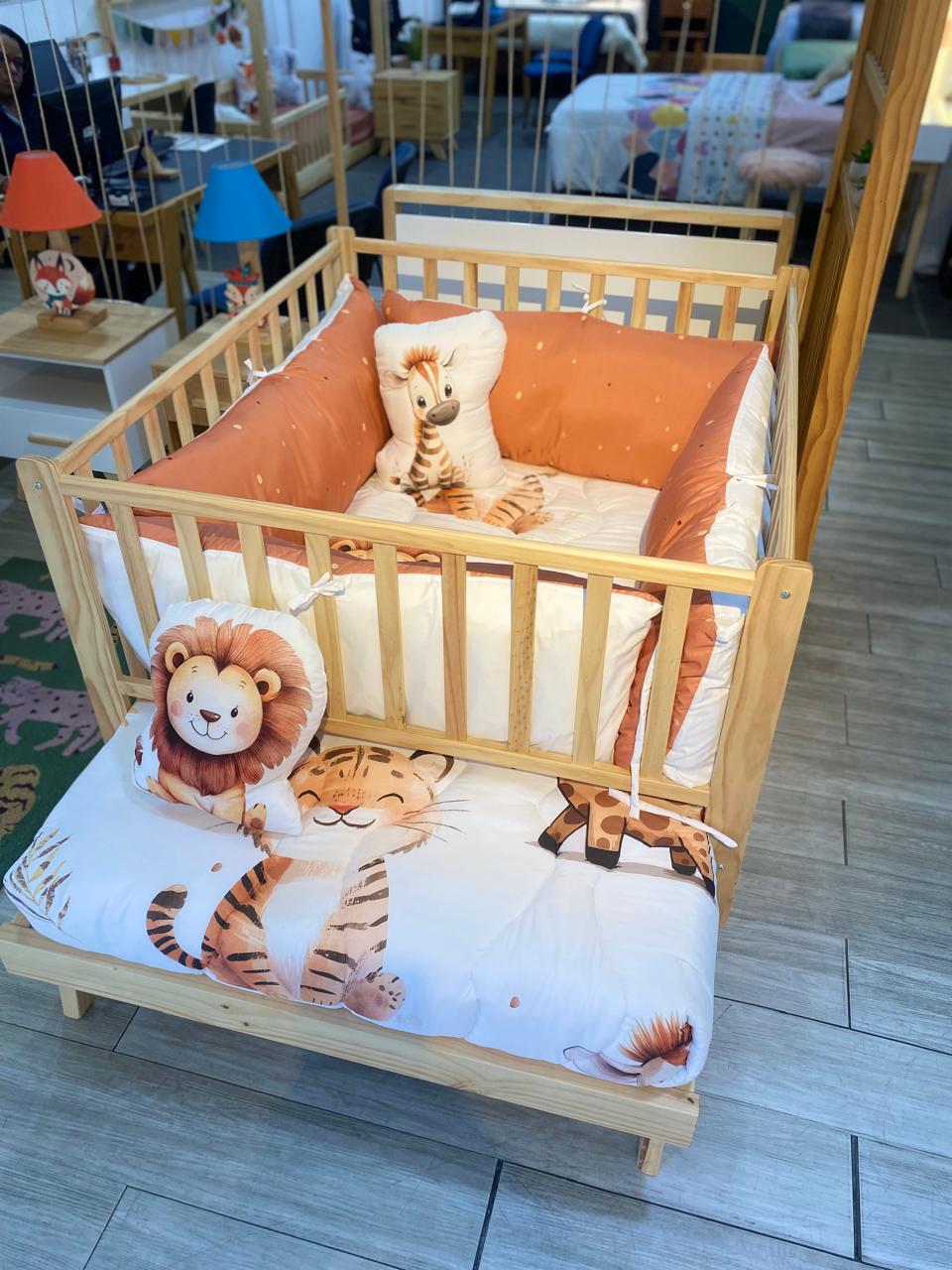 LINE KIDS Cama cuna + Corral 4 Rejas Fijo - Image 4