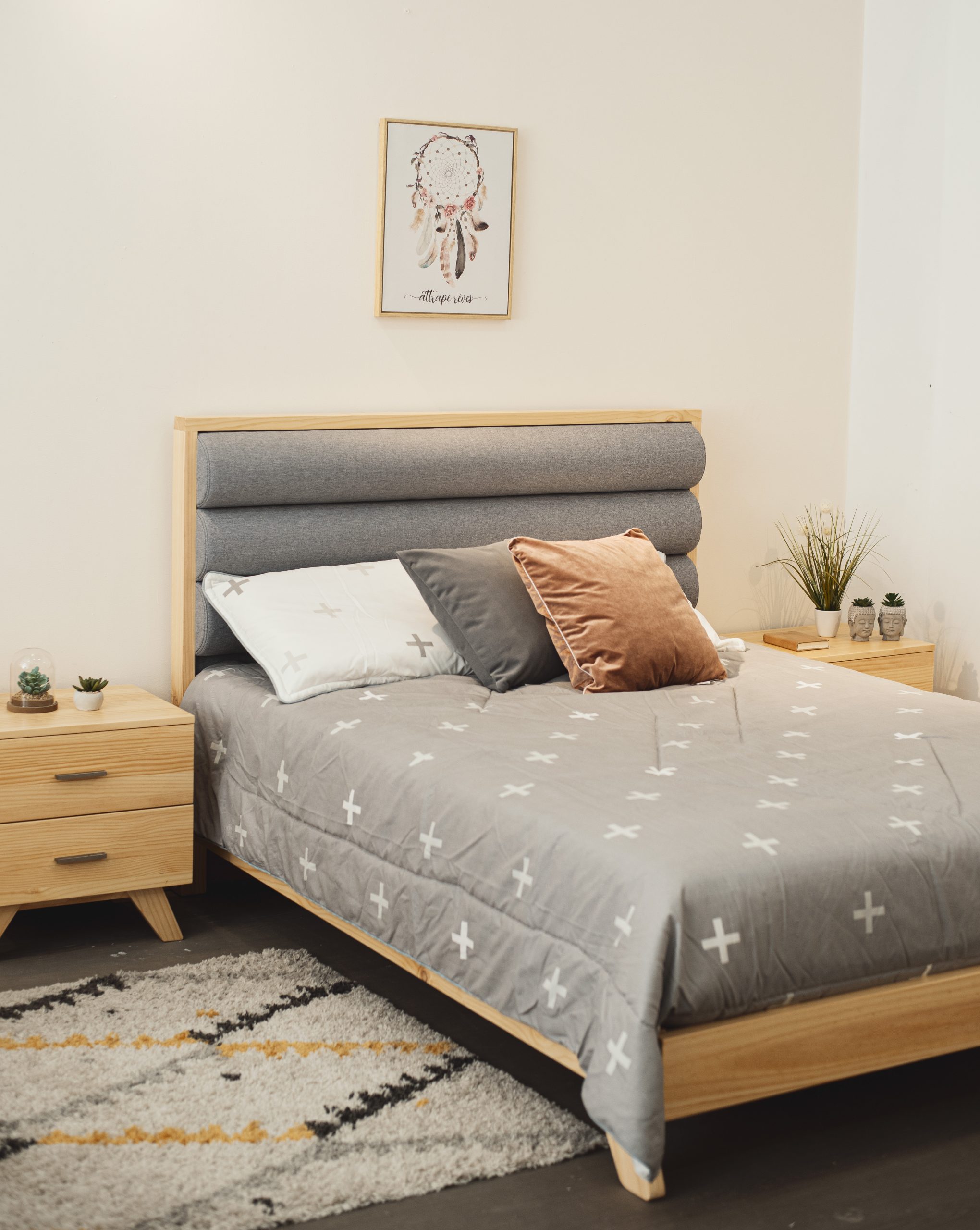 CORAL Cama Tapizado Cilindro - Image 4