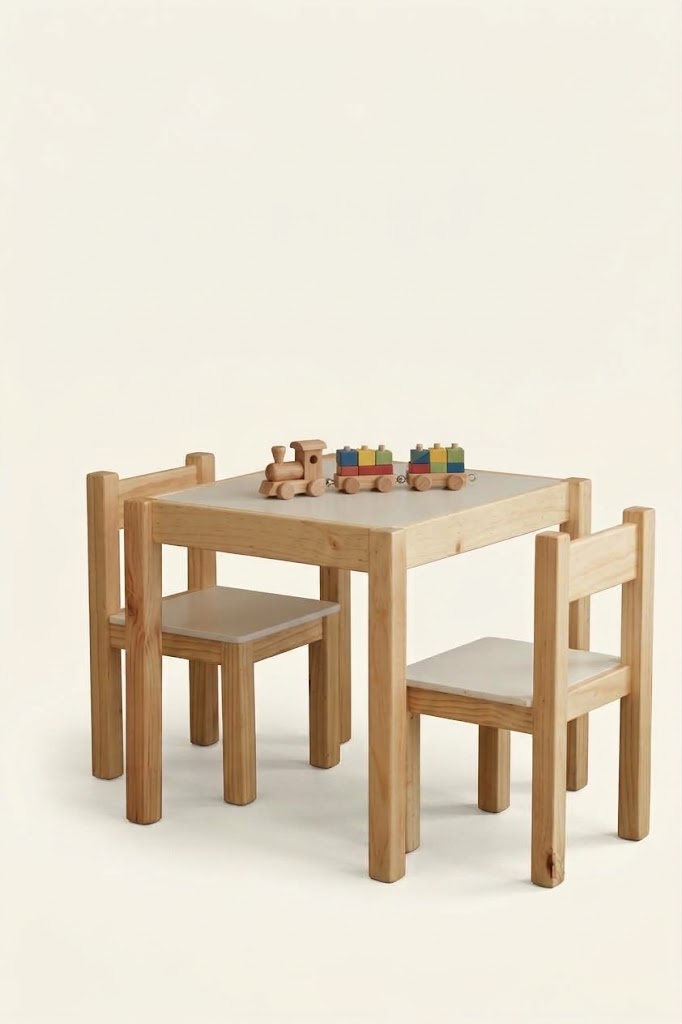 KIDS <span style="font-weight: 300; font-size: 24px; display: block;">Set mesa+2 sillas </span>