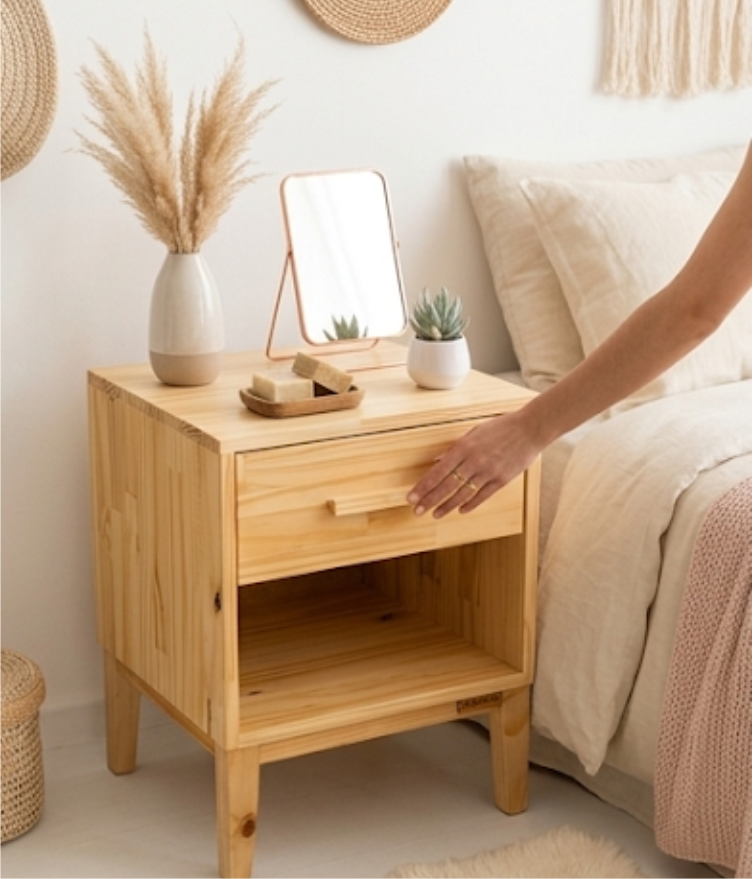 LINO<br>Mesa de noche(Natu)